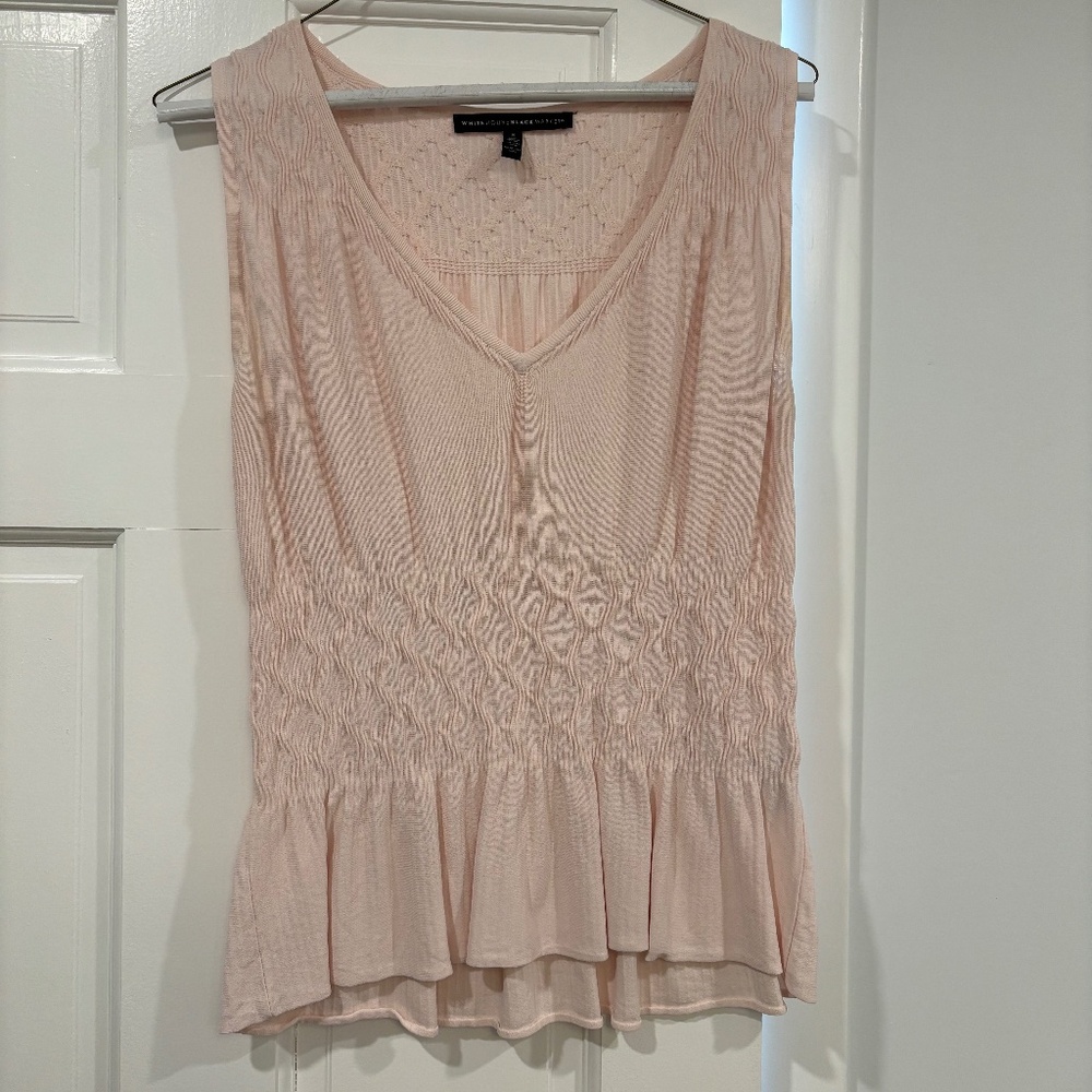 Pink peplum top